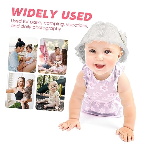 BESPORTBLE Lace Bonnet for Newborn Years Adjustable White Hat Comfortable Fit for Outings Photos and Daily Wear3