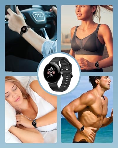 Correa de silicona deportiva para Google Pixel Watch 45mm miniatura 7