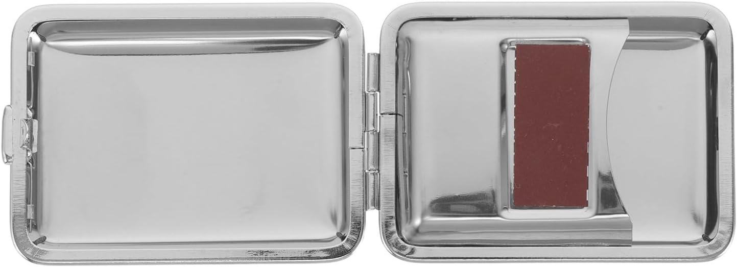 Waterproof Metal Match Holder with Lightweight Compact Design, Decorative and Sturdy Survival Match Case for Outdoor and Rainy Environments Camping Use