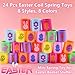 Menzcci 24 Pcs Easter Mini Coil Springs Toys Magic Spring Toys for Kids Boys Girls Easter Basket Stuffers Easter Egg Fillers Party Favor Gifts