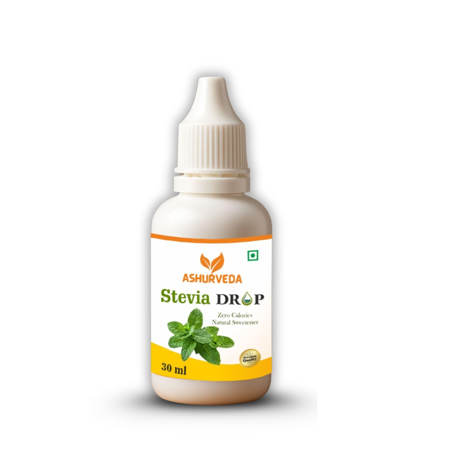 Ashurveda Stevia Drops 30 ml | Natural Plant-Based Sweetener for Beverages & Recipes | Zero Calorie Sugar Substitute | Ideal for Daily Use & Balanced Lifestyle | No Artificial Additives