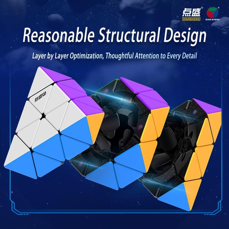 Cuberspeed DianSheng FTO M Face Turning Octahedron Magnetic Speed Cube Octahedron stickerless Speed Cube Puzzle DianSheng FTO Magnetic