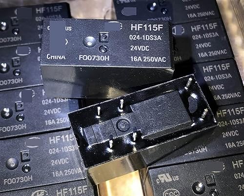 Relais 6 broches HF115F 024-1DS3A de 1 pièce pour circuits électroniques