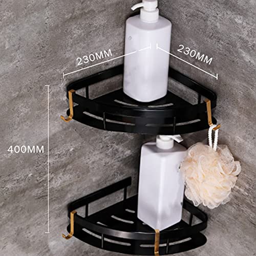 Accesorios de baño para organizar duchas modernas kit con cesta triangular y escobilla 6