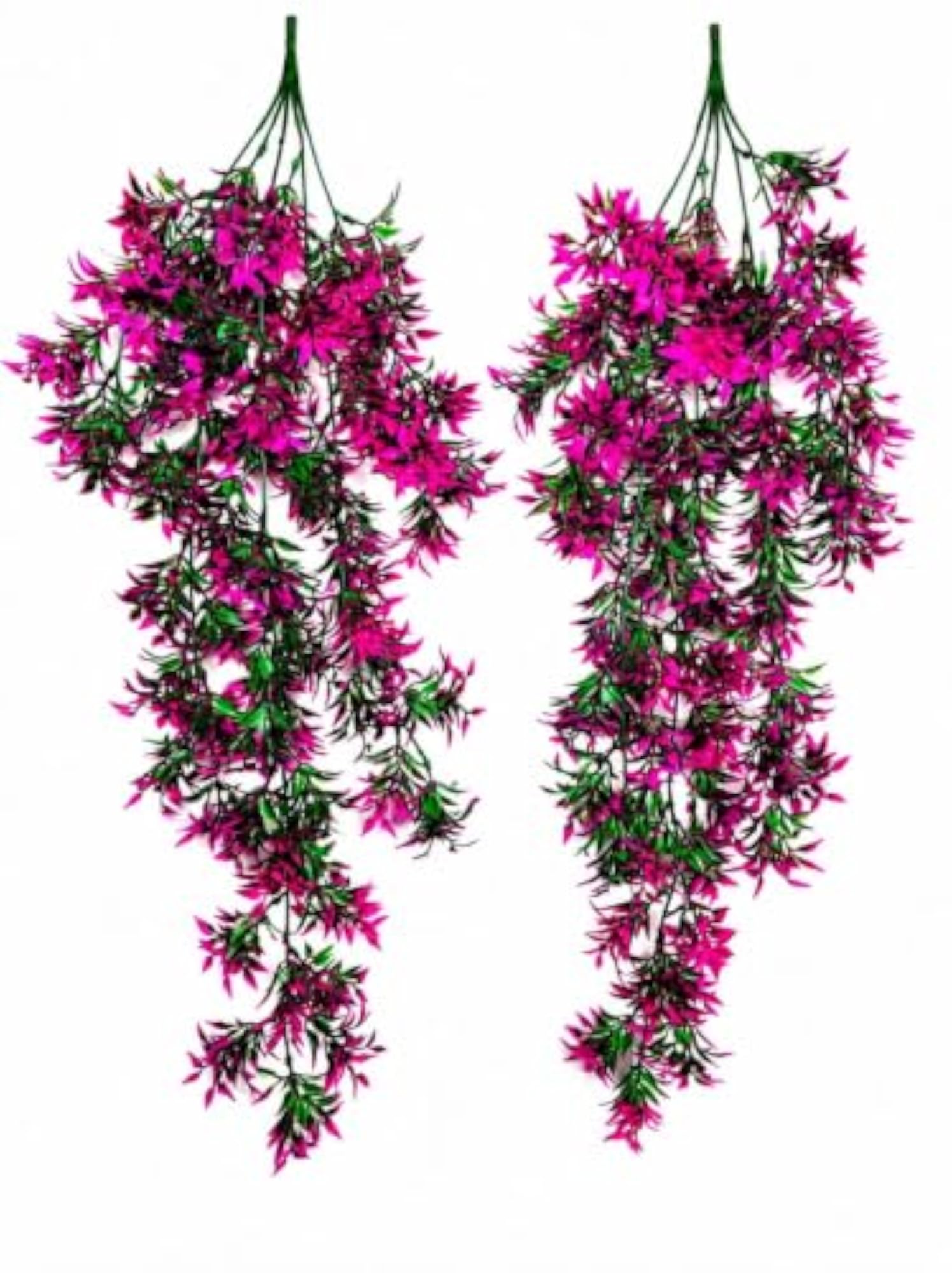 Artificial Hanging Flower Vine Purple Pink, Decorative Gift