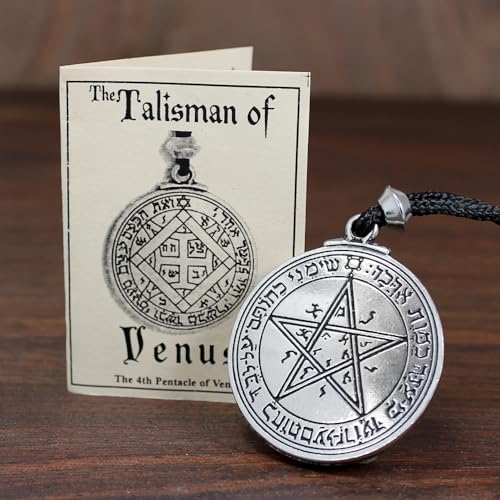 Pentacle of Venus Talisman Love and Beauty Amulet Key of Solomon Necklace3