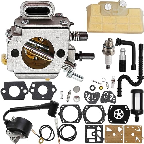 SYOWADA MS290 Carburetor Kit Replacement for Stihl MS390 029 039 MS310 Chainsaw Replace 1128 120 0625 with Ignition Coil
