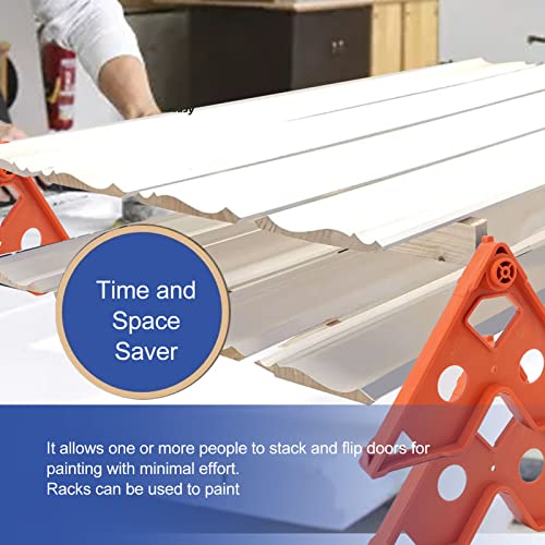 4 Stück Wiederverwendbare Sprühlack-Trockengestelle für Küchenschranktüren und Zierleisten – Kompaktes Malerzubehör für Effiziente Malprojekte