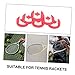 WHAMVOX Tennis Racket Dampeners National Flag Design Silicone Vibration Dampener 6-Pack Shock Absorbers for Racquet Sports 0.98X0.98X0.23In