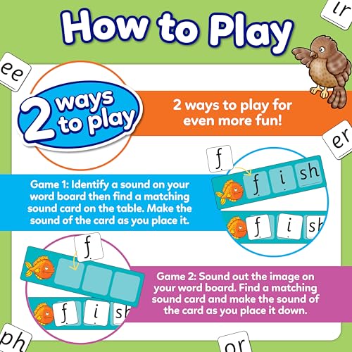 Image of Orchard Toys Match and Spell Next Steps - Educational Phonics and Spelling Game for Kids Age 5+ | Word Building Activity for School Readiness | Made in UK