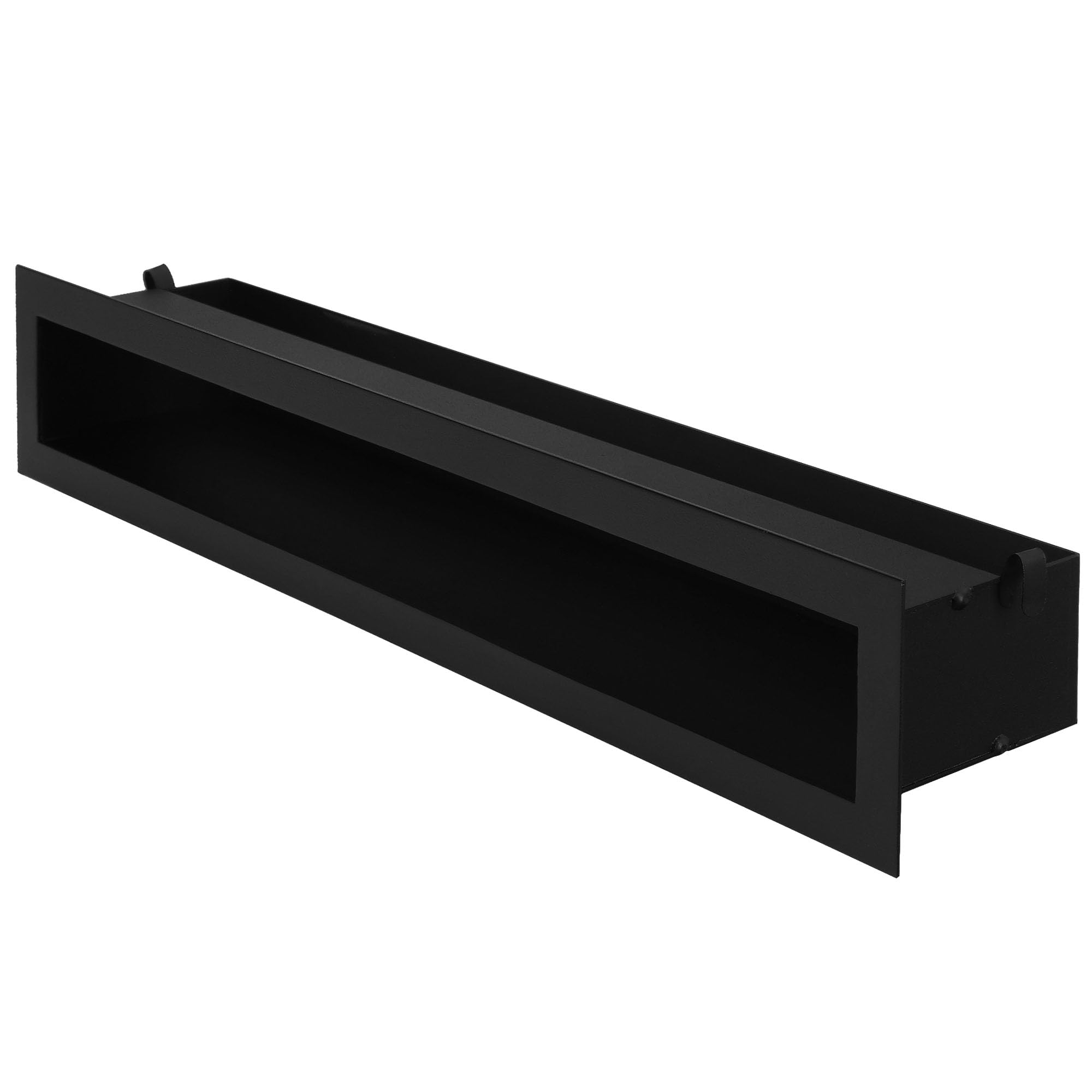 KOTARBAU® Rejilla Ventilacion - Acero Revestido - 60 cm - Negro - Rejilla Ventilacion Chimenea - Resistente Calor - Moderna Decorativa