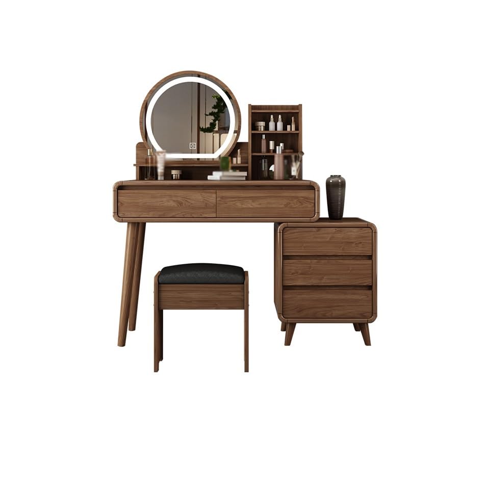 ENGENDER Vanidad Maquillaje Tocador de Estilo Chino, tocador Dormitorio con, Escritorio Tocador