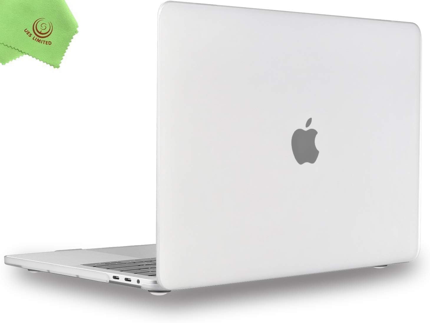 FBS® MacBook Pro 13 inch M1/M2 Case 2024/2023/2022/2016 Release) & (Model A2338/A2289/A2251/A2159/A1989/A1706/A1708) With USB-C Touch Bar, Hard Case Cover & (US Keybord Skin (White)