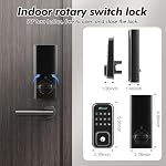 Keyless Entry Door Lock, Smart Lock for Front Door with Digital Keypad, Built-in WiFi Deadbolt, App Remote Control with Easy Installation, Upgraded Battery Life - Image 3
