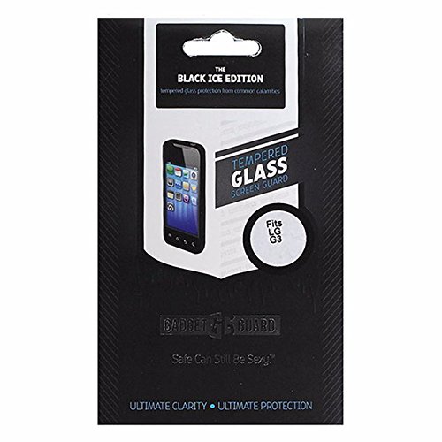 Gadget Guard Ice Edition Glass Screen Protector for LG G3 - Black