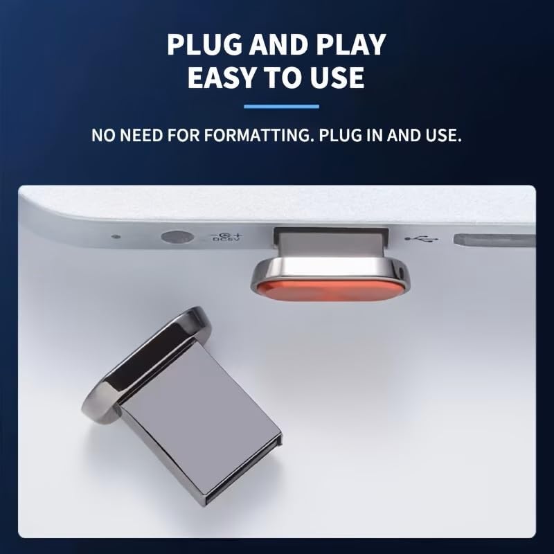 4GB USB 2.0 Small Size USB Flash Drive SUNKANGKIE Nano Tiny Ultra Slim Thumb Drive Hidden USB Memory Stick Drive Data Stick Expansion Disk Thumb Drive (Silver, 4GB) image 5