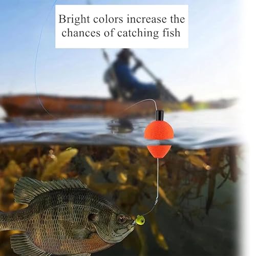 OriGlam 9pcs Fishing Bobbers Fishing Floats Foam Strike Indicators, Float Foam Fishing Bobbers Floats Fly Fishing Float, Floating Bobber Indicators for Trout Catfish Freshwater Saltwater - Image 2