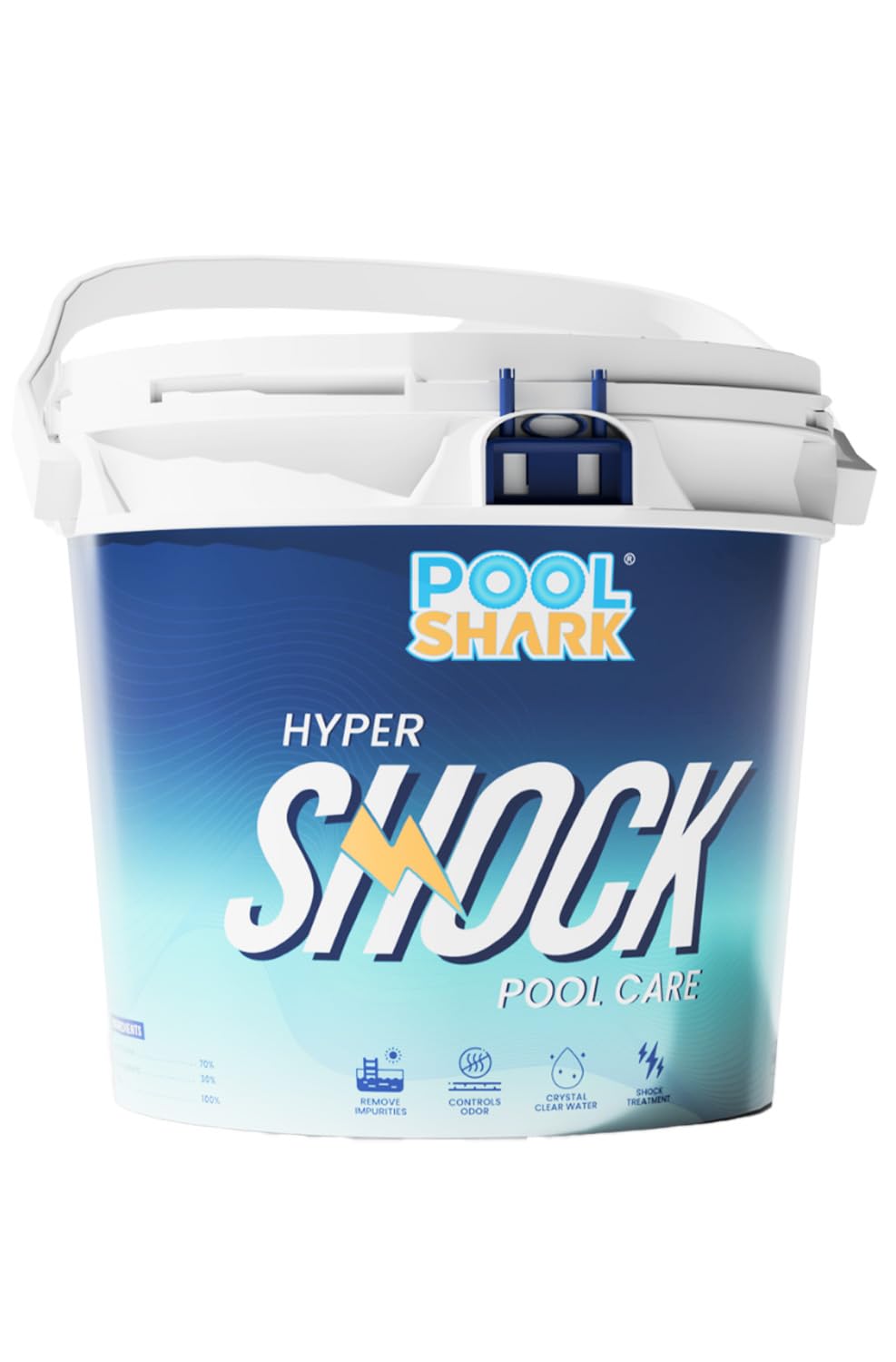 Pool Shark Hyper Shock Chlorine Granules | Fast Dissolving Pool Water Treatment | Clear Water Care for Residential & Commercial Swimming Pools-image-27