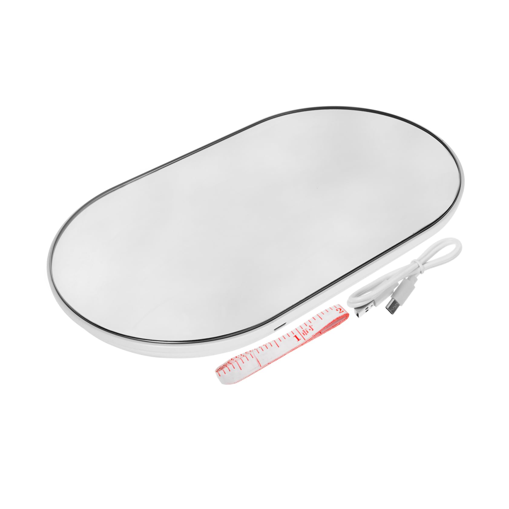 Bilancia Digitale Portatile Piccola per Peso Umano, Scala Femminile Ricaricabile 26x15 Cm Display Rapido, Adatta a Casa e Viaggio per Controllo Peso Personale
