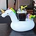 Blovec 5 Pack Inflatable Drink Holders Inflatable Cup Coasters Drink Floats Swimming Drink Holder Unicorn Flamingo Palm Tree Mushroom Swan for Pool Party (Colorful)