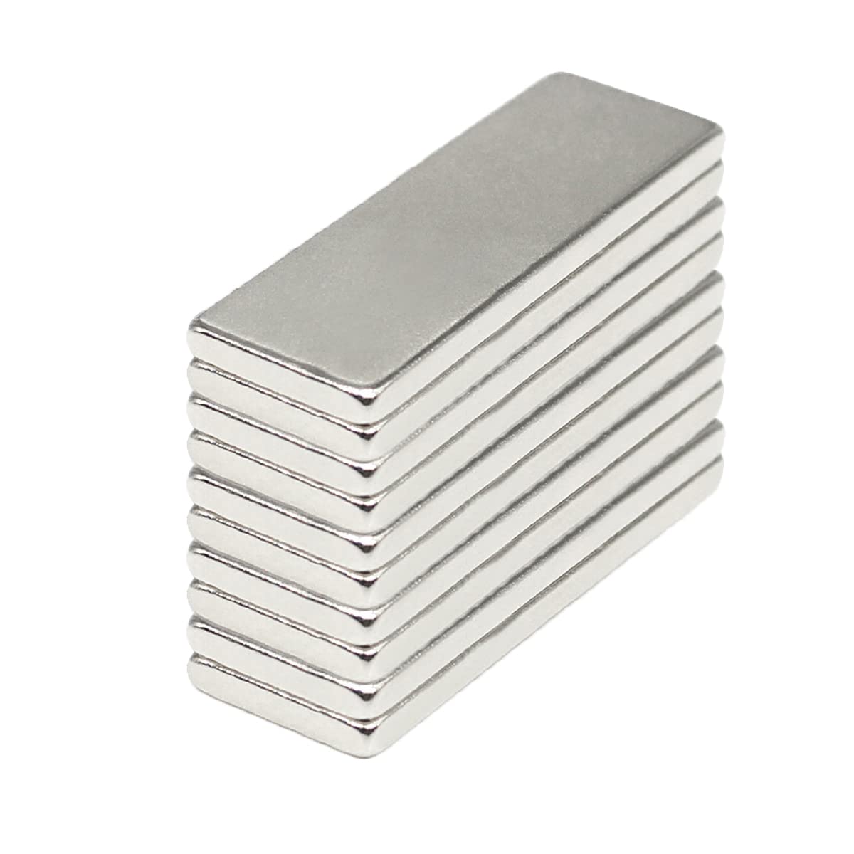 10 Pack Rectangular Magnets, Neodymium Bar Magnets, Rare Earth Magnets For Multi-Use, Fridge, Crafts or DIY（30x10x3mm)