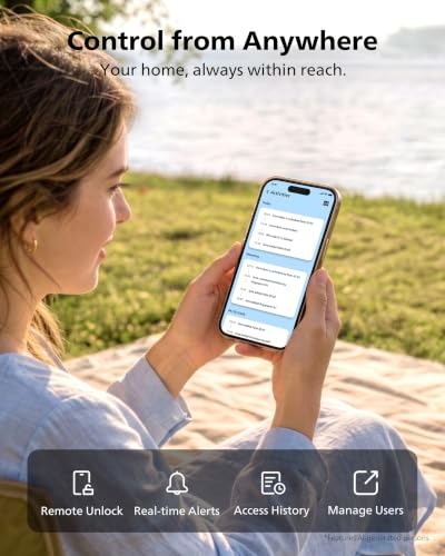 Philips WiFi Keypad Door Lock with Handle, App Control Smart Deadbolt Lock - image 2