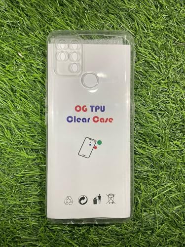 Image of COVERBLACK Soft Rubber Back Cover Compatible Model for Tecno LD7j / Tecno Pova - Transparent