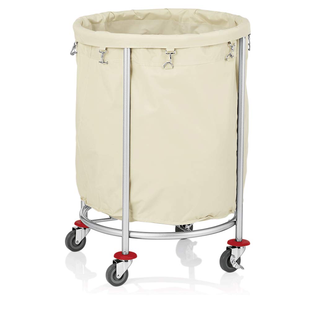 WAS 4421 003 Stahl Wäschewagen, Pulverbeschichteter, 60cm Durchmesser, 83cm Höhe