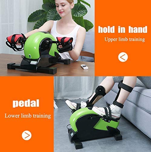 Image of Pedal Exerciser, Mini Under Desk Exercise Bike, Portable Indoor Fitness, Arm and Leg Exerciser, Work Out and Rehabilitation Training Bike Machine (C)