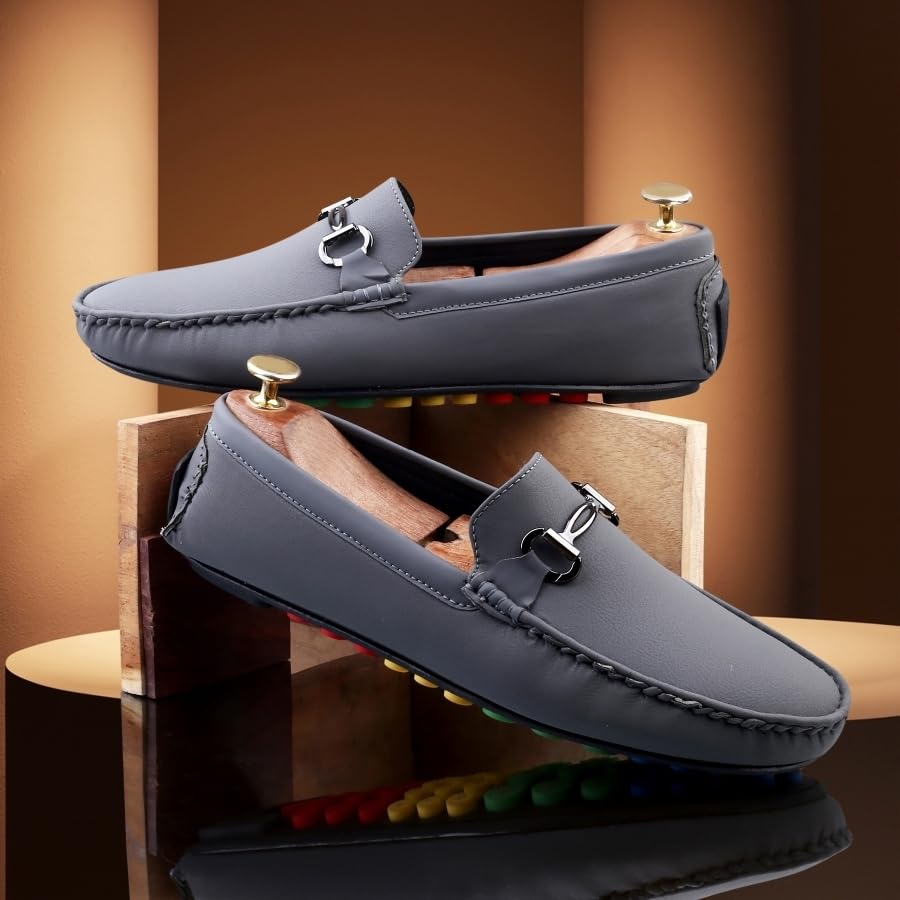 Image of WUGATTI Men's Suede Stylish, Comfortable & Casual Slip-On Loafers