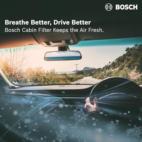 Image of Bosch Cabin Air Filter - Premium Replacement | Captures Particles ≥ 0.0025mm | Enhances In-Car Air Quality | Compatible with Skoda Fabia, Rapid, VW Polo, Vento
