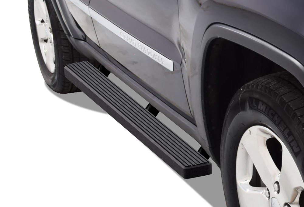 Photo 1 of APS IBJZ5722 Black 4" Running Board Side Step (iBoard Third Generation, for Selected Jeep Grand Cherokee, Aluminum)