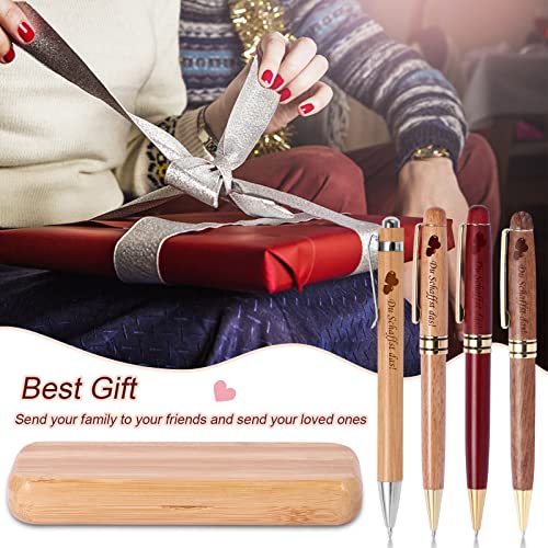 OXYEFEI Penna a Sfera con Custodia in Legno, Penna...