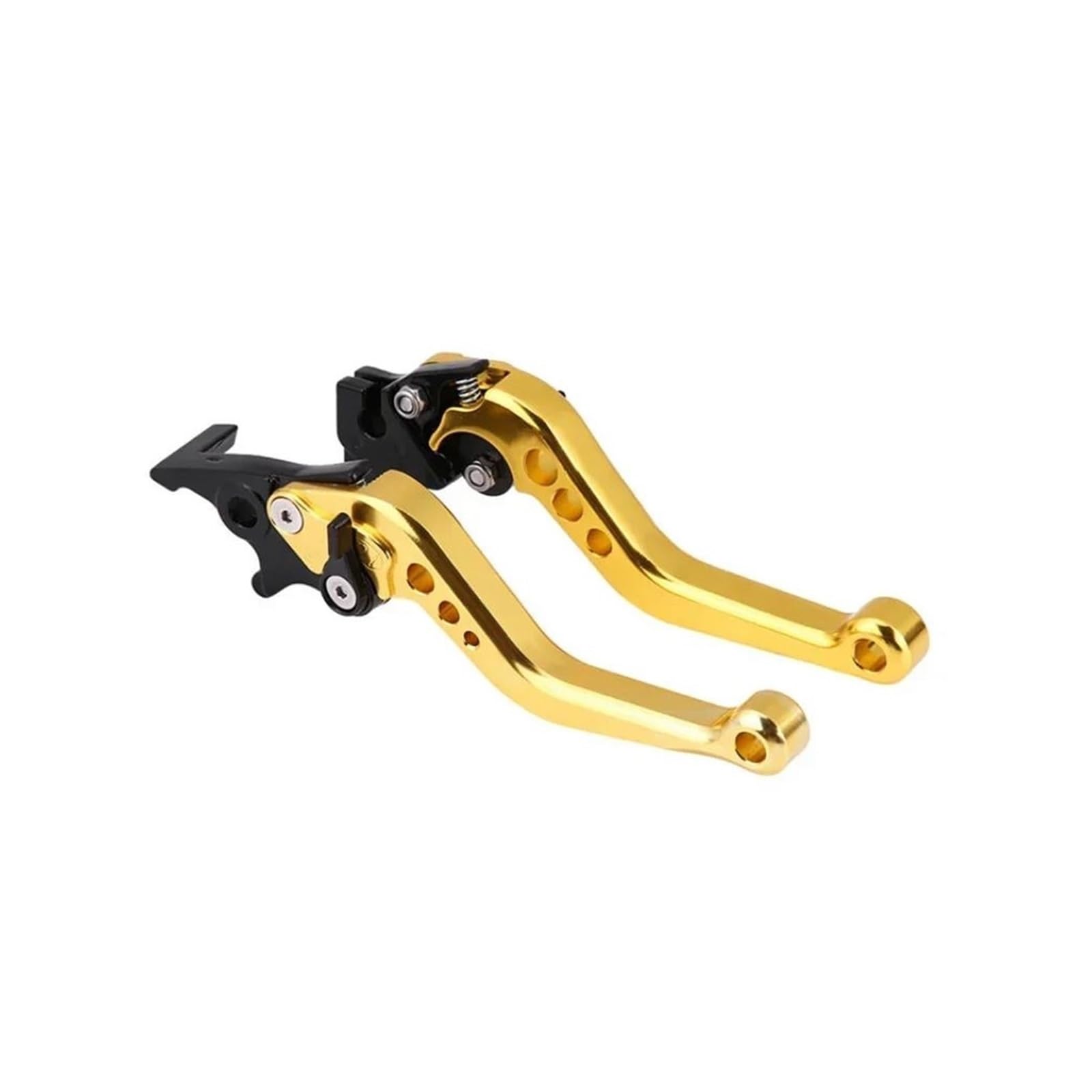 Kvkqmlfeaw Yellow Motorbike Hand Levers Universal Fit For Motorbike Modification Alloy Brake Handle Cnc Motorcycle Clutch Drum Brake Lever Handle Handlebar Brake Lever(Yellow)