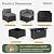 Aoxun 8 Piece Patio Furniture Set with 44” Fire Pit Table, Wicker Rattan Patio Sectional Sofa, Outdoor Furniture Set with Thickened Cushion, Grey