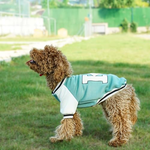 IZOCOOL - Hundepullover Fleece Hundepullover Groß Hunde Sweatshirt, Warm und Leicht, Leicht zu Tragen (Grün, M)