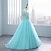 Girls Lace Pageant Party Dress Wedding Flower Girl Maxi Ball Gowns Flower A Line Birthday Dance Prom Evening Tulle Floor Length Skirt Royal Blue-C-14