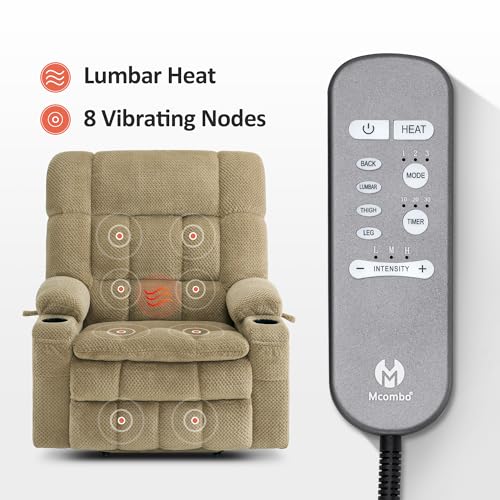 Image of MCombo Oversized Dual Motor Power Lift Recliner Chair for Elderly R7891