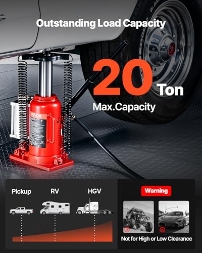 Cric bouteille hydraulique VEVOR 20T : la solution pour dépanner votre camion - 2