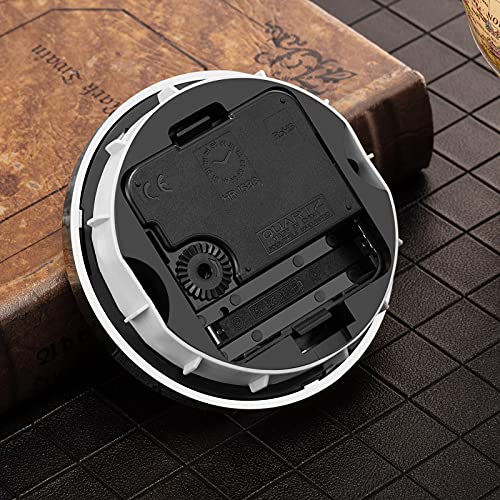 Hicarer 3-1/2 Inch (90 Mm) Quartz Clock Fit-Up/Insert With Arabic Numeral (Silver) #TOP1