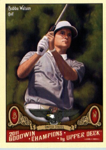 2011 Upper Deck Goodwin Champions Trading Card # 29 Bubba Watson - (Golf) In a protective screwdown case!