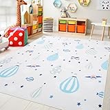 UKISS Kids Play Rug ,55'x55' Non-Slip Washable Kids Rug Play Mat for Floor,Area Rug Kid Carpet for Playroom Living Room Nursery Room Decor