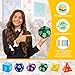 Arrowbash 6 Pcs Jumbo Polyhedra Dice 3.94 Inch Jumbo Foam Polyhedral Dice 6 Set 4, 6, 8, 10, 12 Sides Gifts for Games Teach Numbers Addition Subtraction Probability Learning, Multicolor