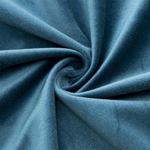 Image of JUSPURBET 24x24 Decorative Velvet Throw Pillow Covers Set of 2,Prussian | Modern Soft Cushion Covers Cases with Invisible Zipper for Couch Sofa Bed Living Room Bedroom Home Decor