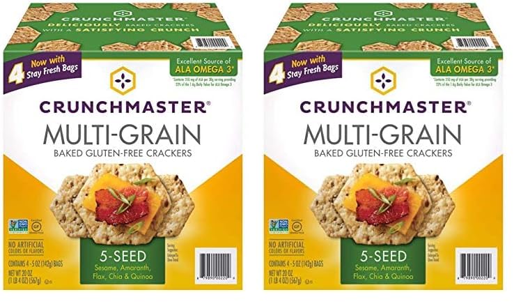 TH Foods Crunchmaster 5 Seed Multi-Grain Cracker , 20 Ounce (Pack of 1)