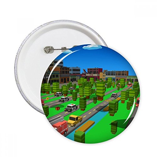 Badge bouton ChickenGo pixel en cadeau original pour fans de jeux vidéo