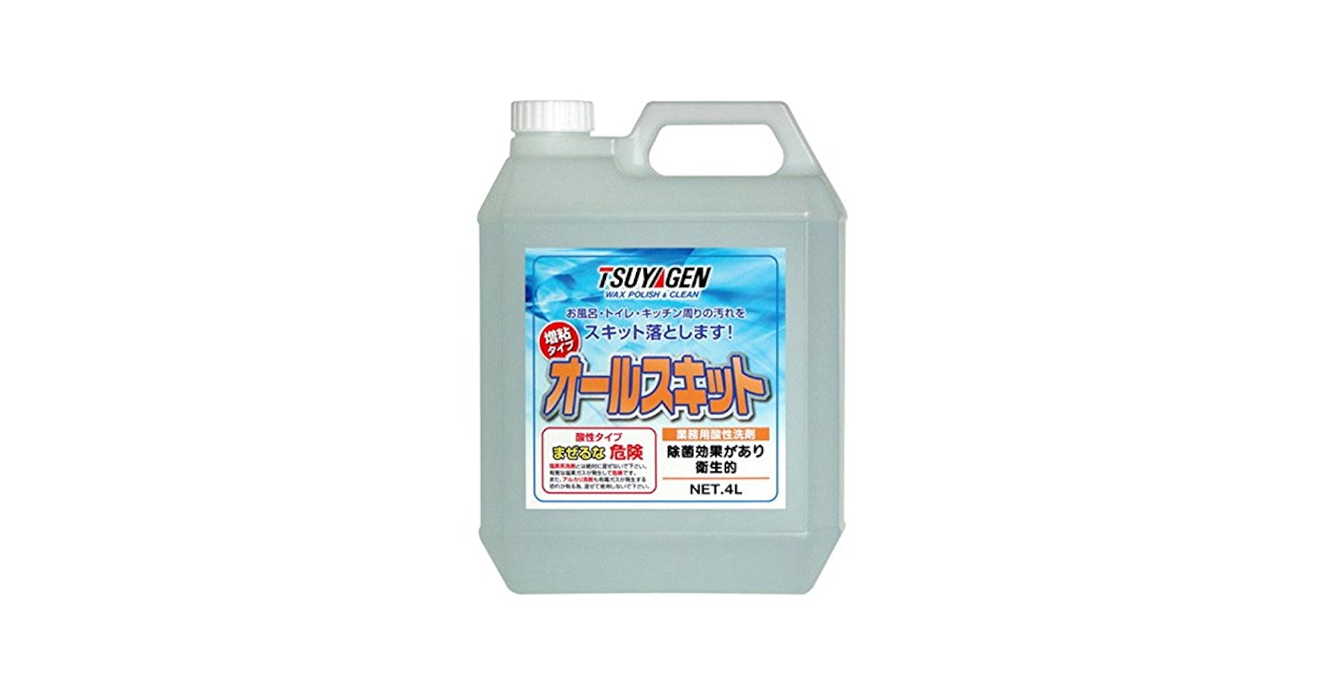 Amazon | つやげん 酸性洗剤 オールスキット 4L×4 | 業務用床