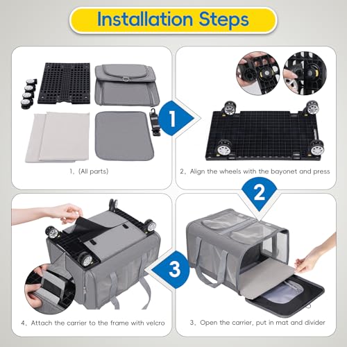 Expandable-Pet-Carrier-with-Wheels-Double-Cat-Dog-Carrier-21x-17x-16-up-to-40-Lbs-Rolling-Pet-Carrier-for-Cats-and-Dogs-Extra-Large-Pet-Travel-Carrier-Ideal-for-OutdoorTravel