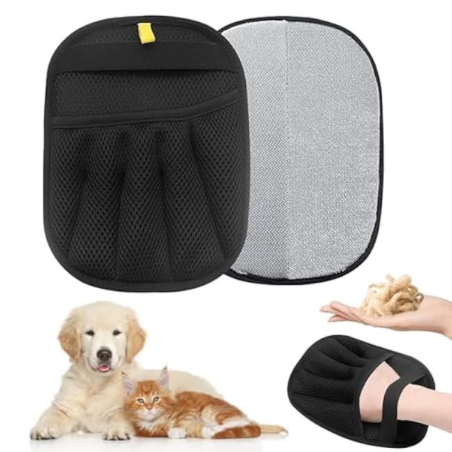 Vingtank 2Pcs Pet Hair Remover Glove, 2025 Upgraded Pet Hair Remover Electrostatic Gloves Reusable Cat & Dog Hair Removal Tool for Couch, Furniture, Carpet, Car Seat-mwwyel7O
