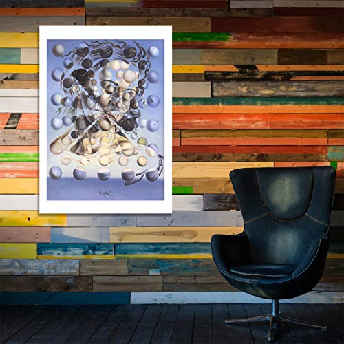 Cuadro Galatea de las Esferas de Salvador Dalí mediano para decorar tu salón minimalista 6